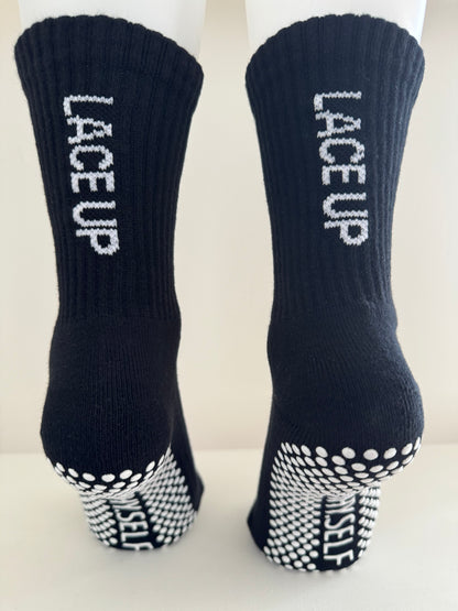 Motivational Non Slip Grip Socks - Lace Up